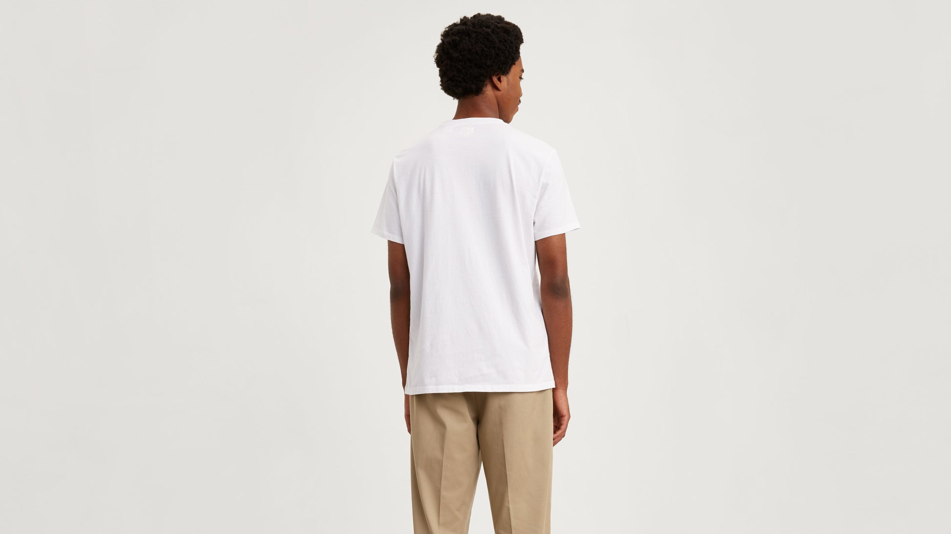 T-shirt uomo Levi’s Original HM Tee bianca in jersey di cotone 100% dietro