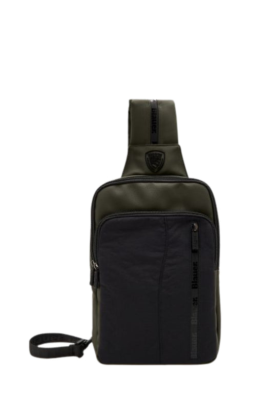 Blauer zaino uomo waxed sling bag F6SLIX01/END BLACK