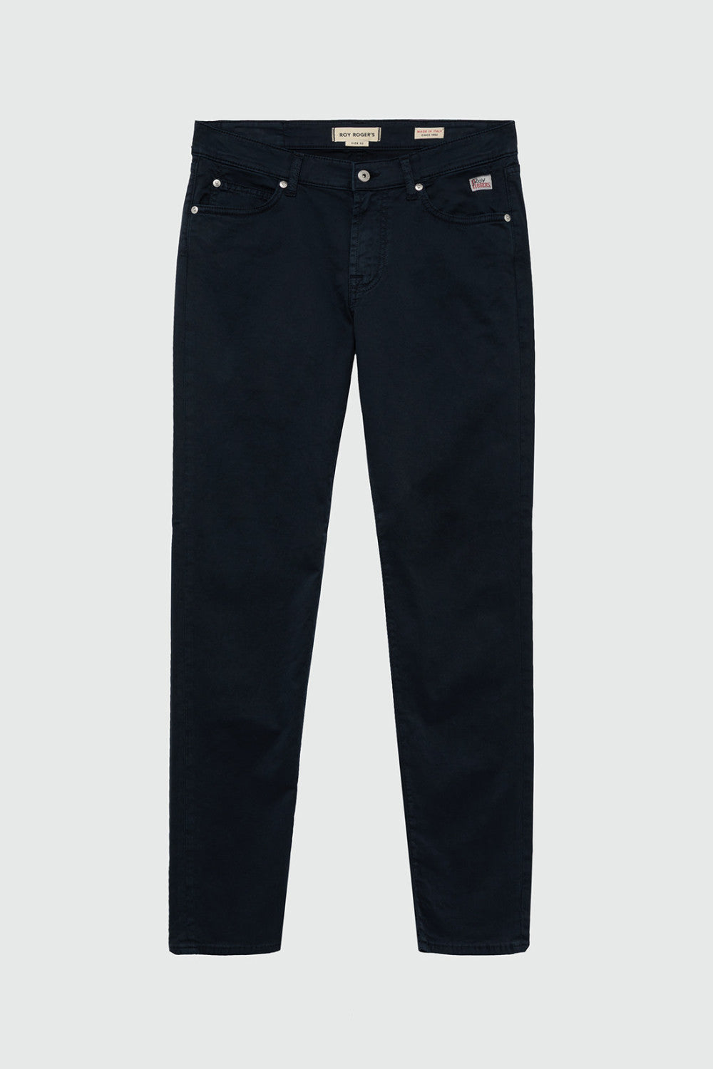 Roy Roger's 517 men's gabardine stretch trousers Read Blue Navy