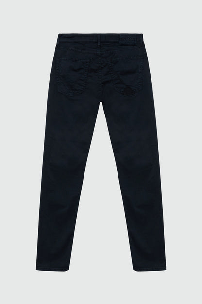 Roy Roger's 517 men's gabardine stretch trousers Read Blue Navy