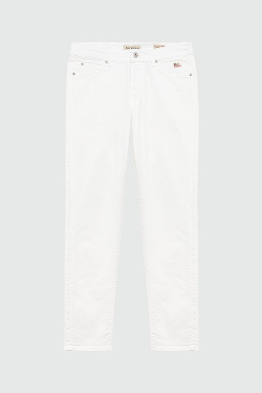 Roy Roger's Pantalone uomo gab elast Read Optic white