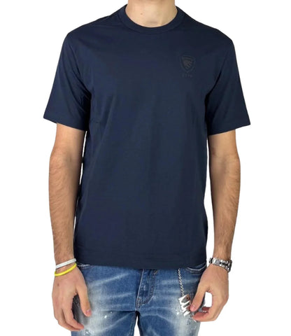 Blauer T-shirt uomo 26SBLUH02302 mod. Eutaw Blu