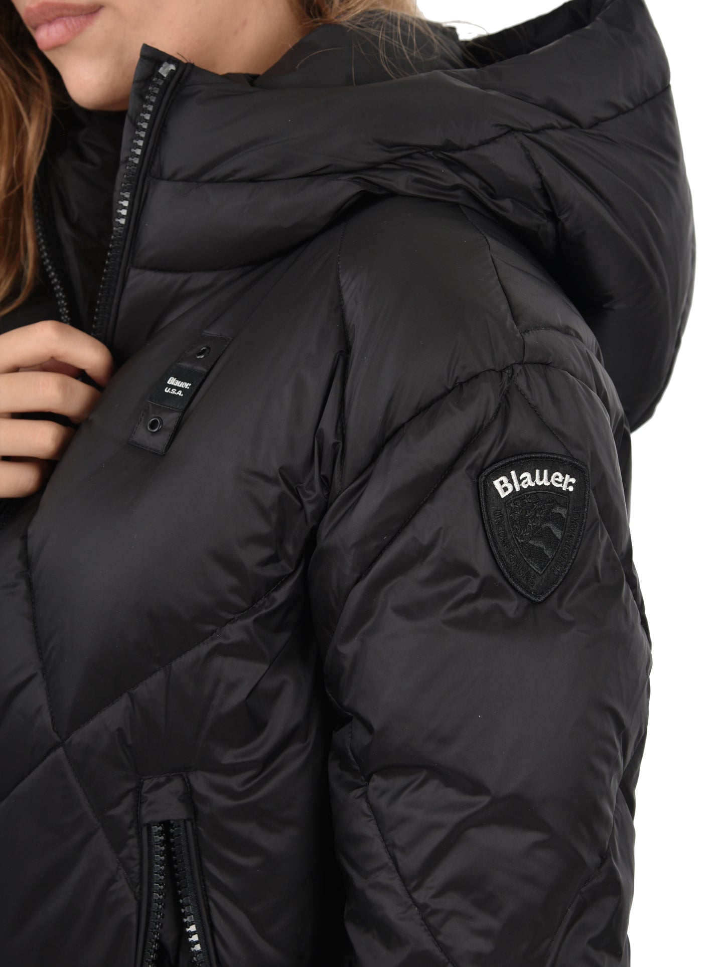 Blauer giubbino donna Piumino a Rombo modello Lamartine  25WBLDC03167 999