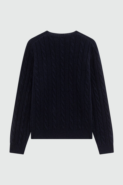 Roy Roger's maglia donna Crew cable WOMAN Cashmere wool blend. - immagine 6