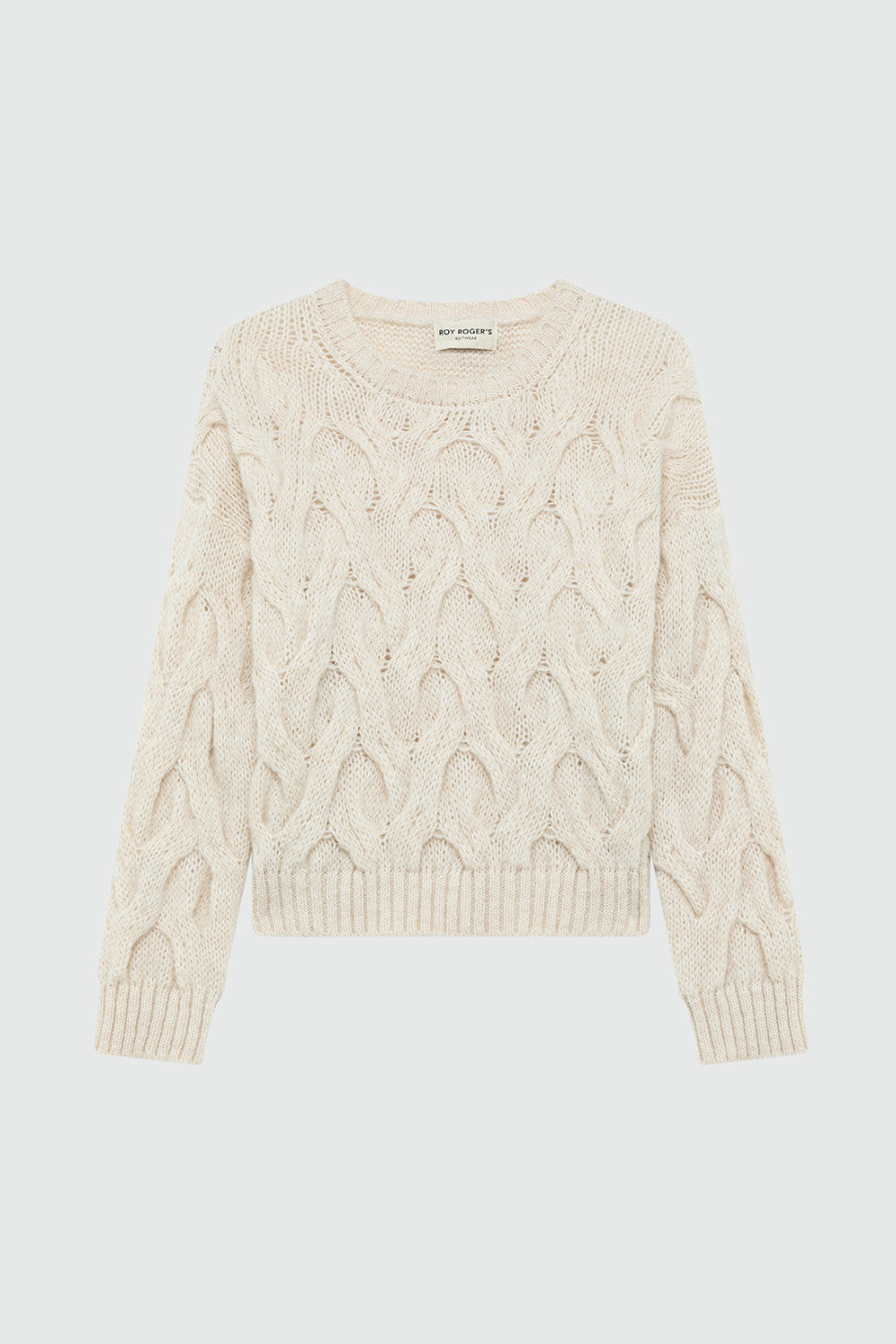 Roy Roger's Maglia donna pullover multicable in misto alpaca RND90229CP02XXXX C0021