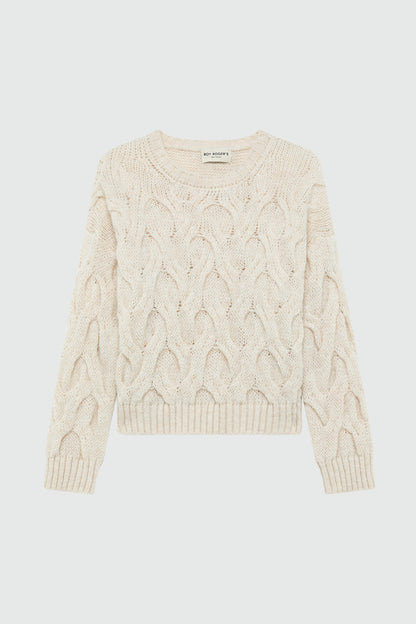 Roy Roger's Maglia donna pullover multicable in misto alpaca RND90229CP02XXXX C0021