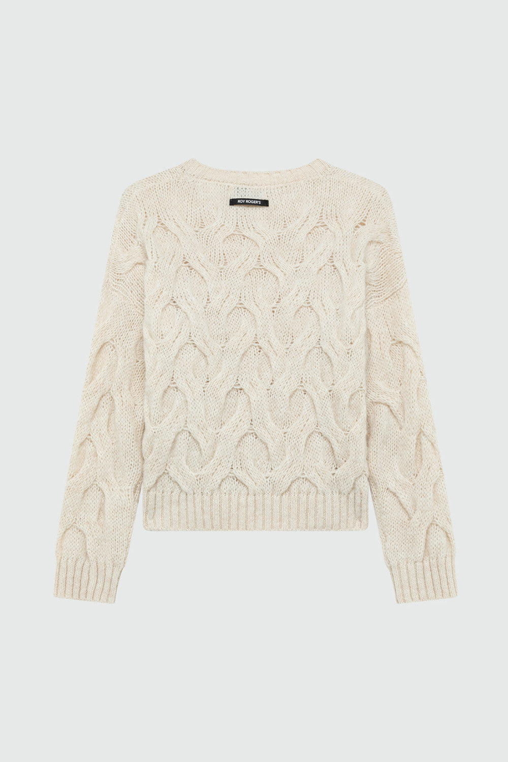 Roy Roger's Maglia donna pullover multicable in misto alpaca RND90229CP02XXXX C0021