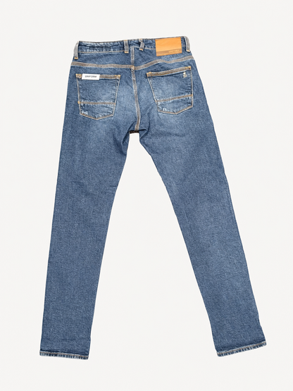 Uniform Jeans uomo NEW DENVER COMFORT BLUE DENIM 11 OZ NORMAL CROTCH SLIM FIT - AMERICAN POCKETS - 98,5% Cotone 1,5% Elastan - immagine 2