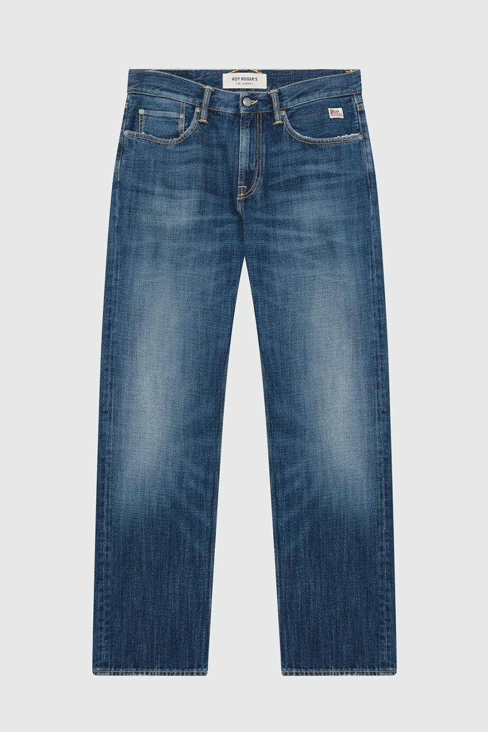 Roy Roger’s jeans uomo Cult wide Re-Search in denim blu regular fit