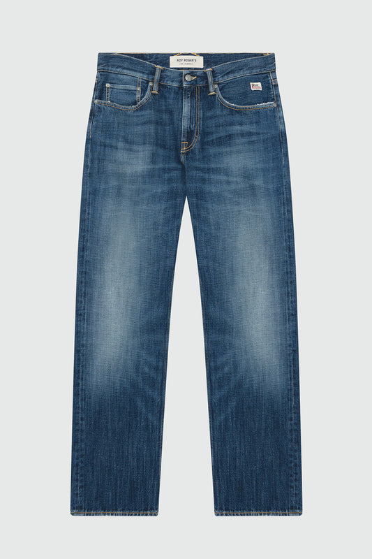 Roy Roger’s jeans uomo Cult wide Re-Search in denim blu regular fit