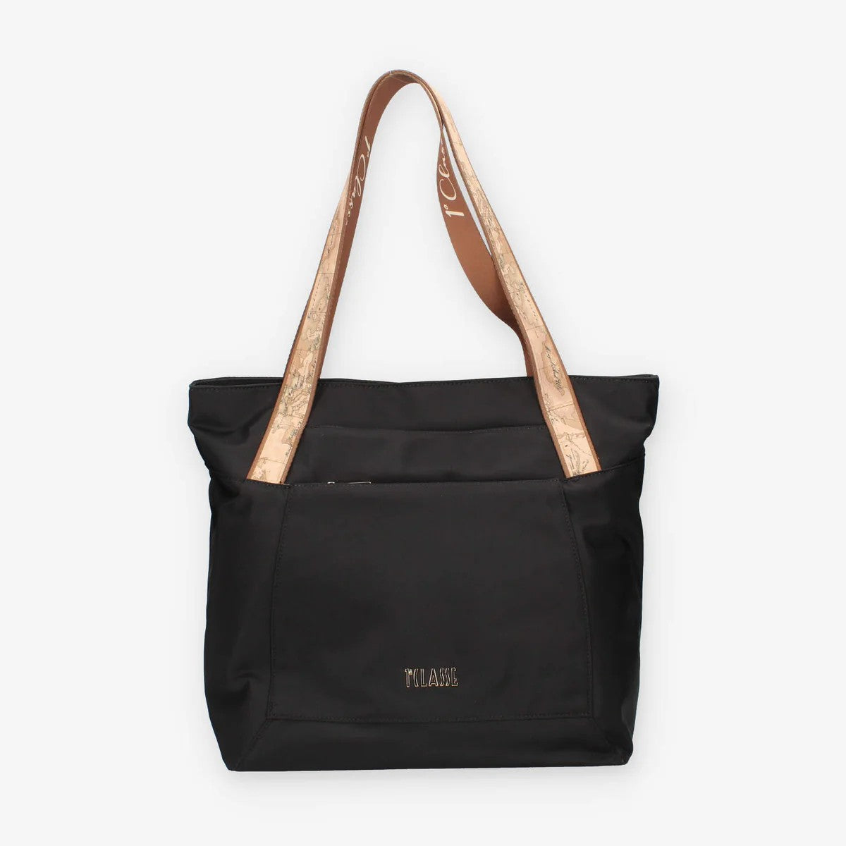 1^ Classe Borsa donna Borsa a spalla nera e Geo Classic Shopper