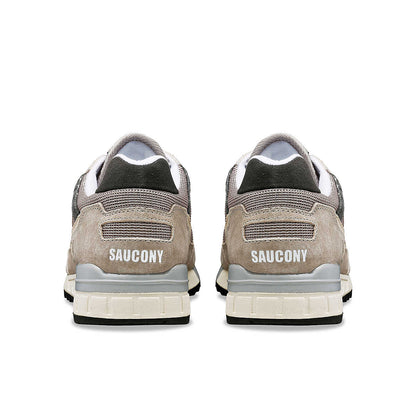 Sneakers uomo Saucony Shadow 5000 in suede e mesh beige-marrone dietro
