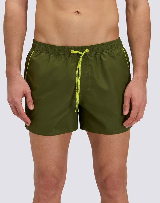 Costume da bagno uomo Sundek Coltrane corto con coulisse e piping a contrasto