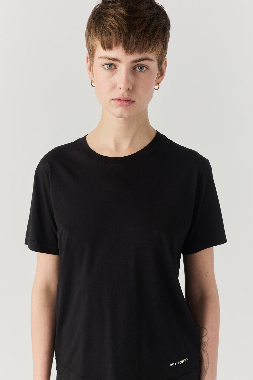 Roy Roger's T-shirt donna Pima Jersey Garment dyed