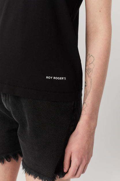 Roy Roger's T-shirt donna Pima Jersey Garment dyed