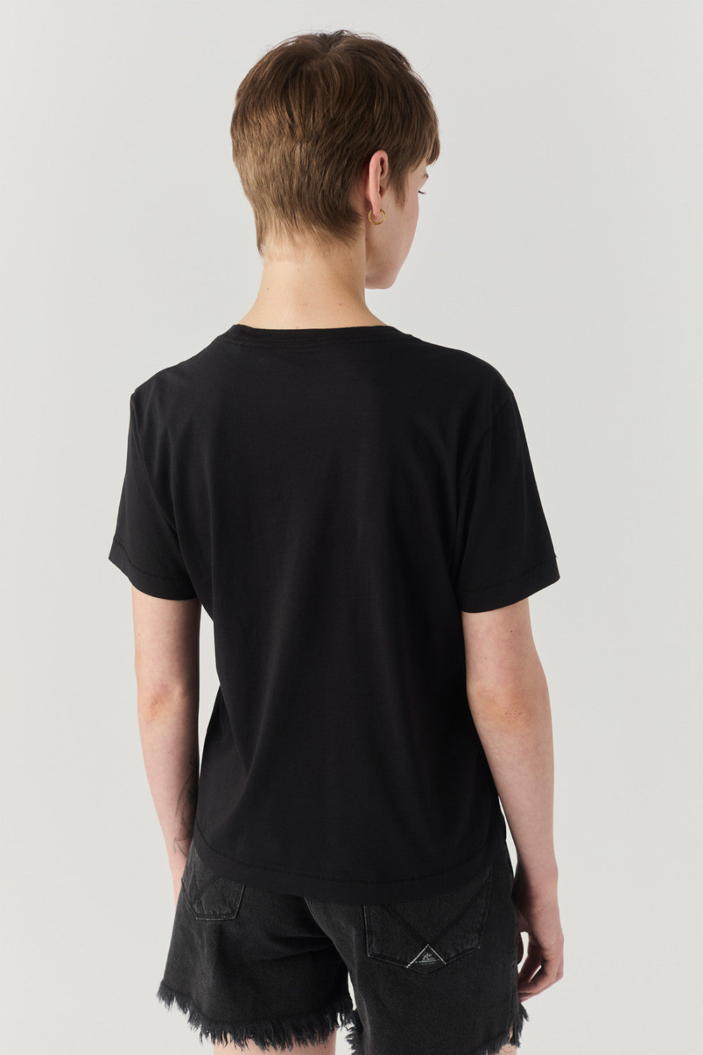 Roy Roger's T-shirt donna Pima Jersey Garment dyed