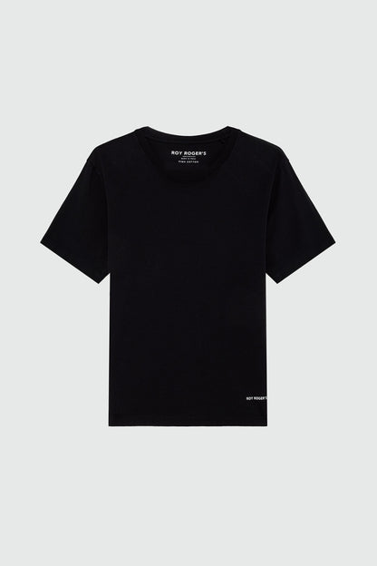 Roy Roger's T-shirt donna Pima Jersey Garment dyed