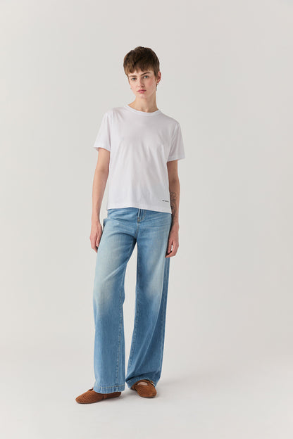 Roy Roger's T-shirt donna Pima Jersey Garment dyed