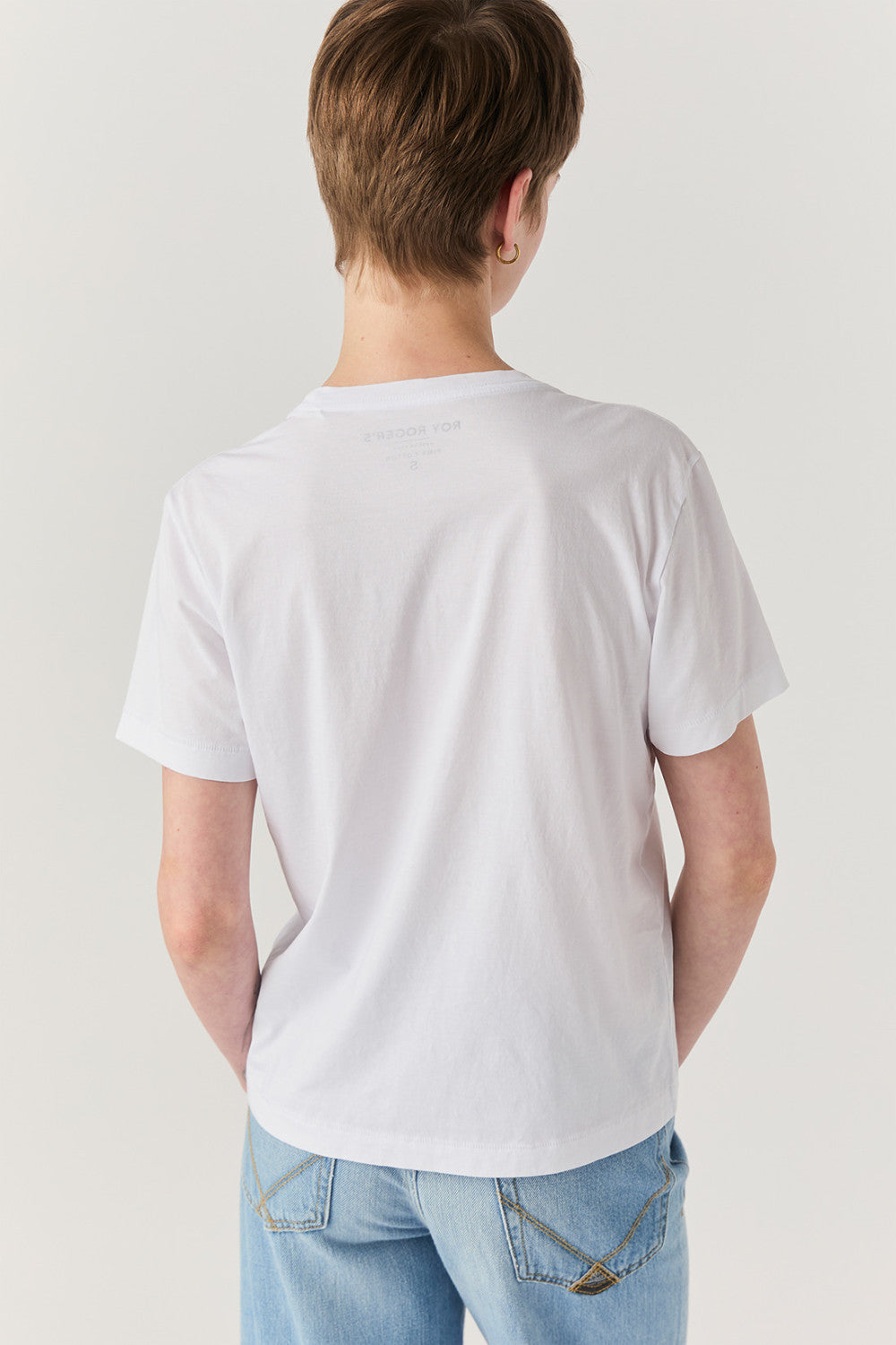 Roy Roger's T-shirt donna Pima Jersey Garment dyed