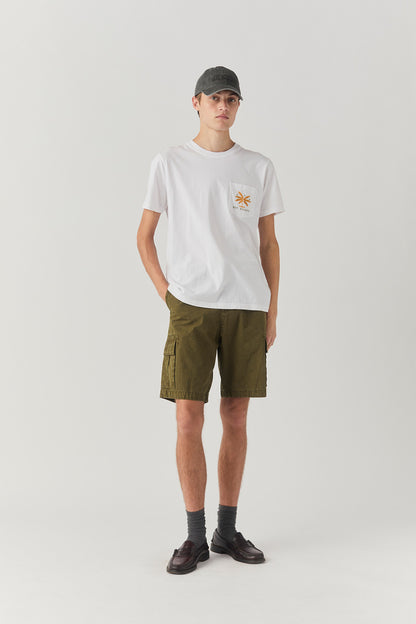 Roy Roger's T-shirt uomo pocket man jersey ric. Palms & tars stone dye