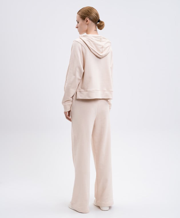 Twinset completo tuta donna in maglia con cappuccio dietro