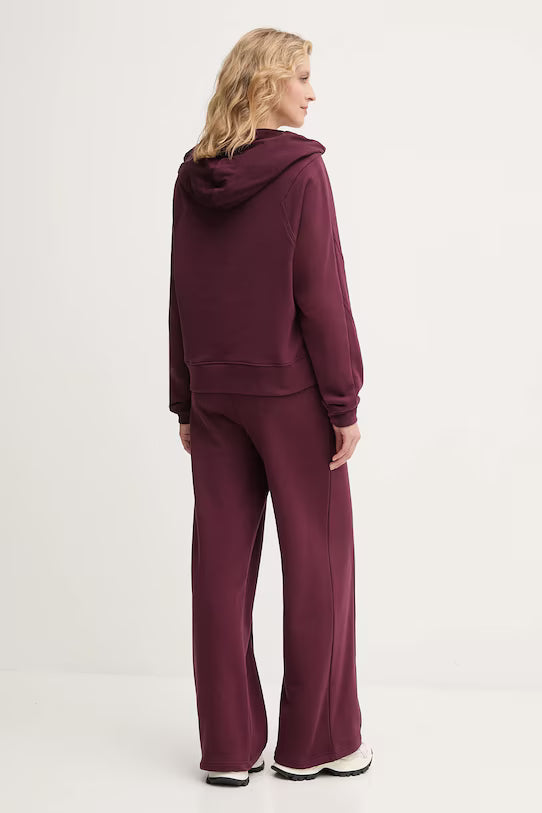 Twinset completo tuta donna in maglia winetasting con cappuccio e pantaloni dietro