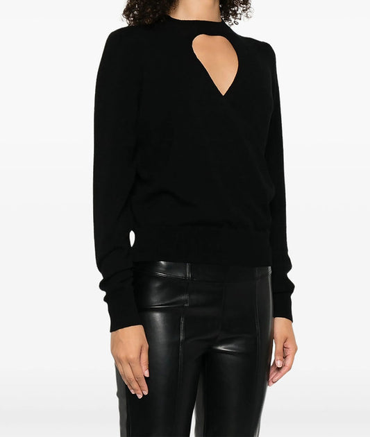 Twinset Maglia Donna con Cut-Out e Incrocio