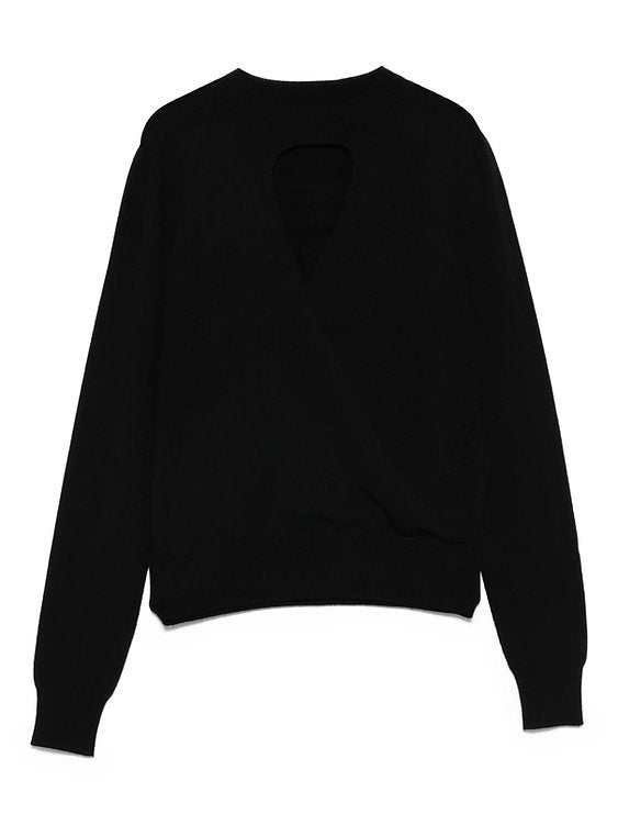 Twinset Maglia Donna con Cut-Out e Incrocio – fronte