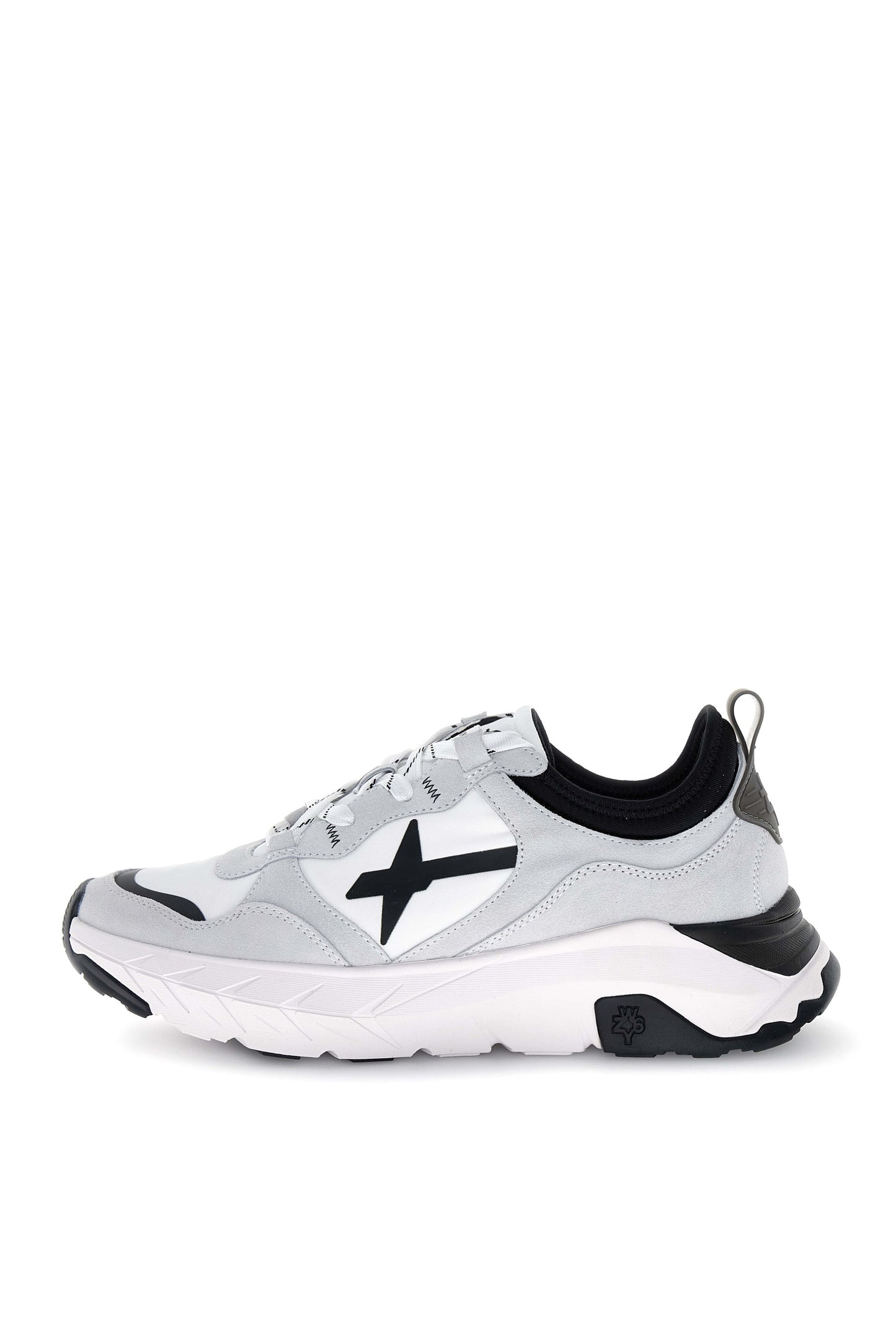 Sneaker uomo W6YZ NEXT-M white black vista laterale esterna
