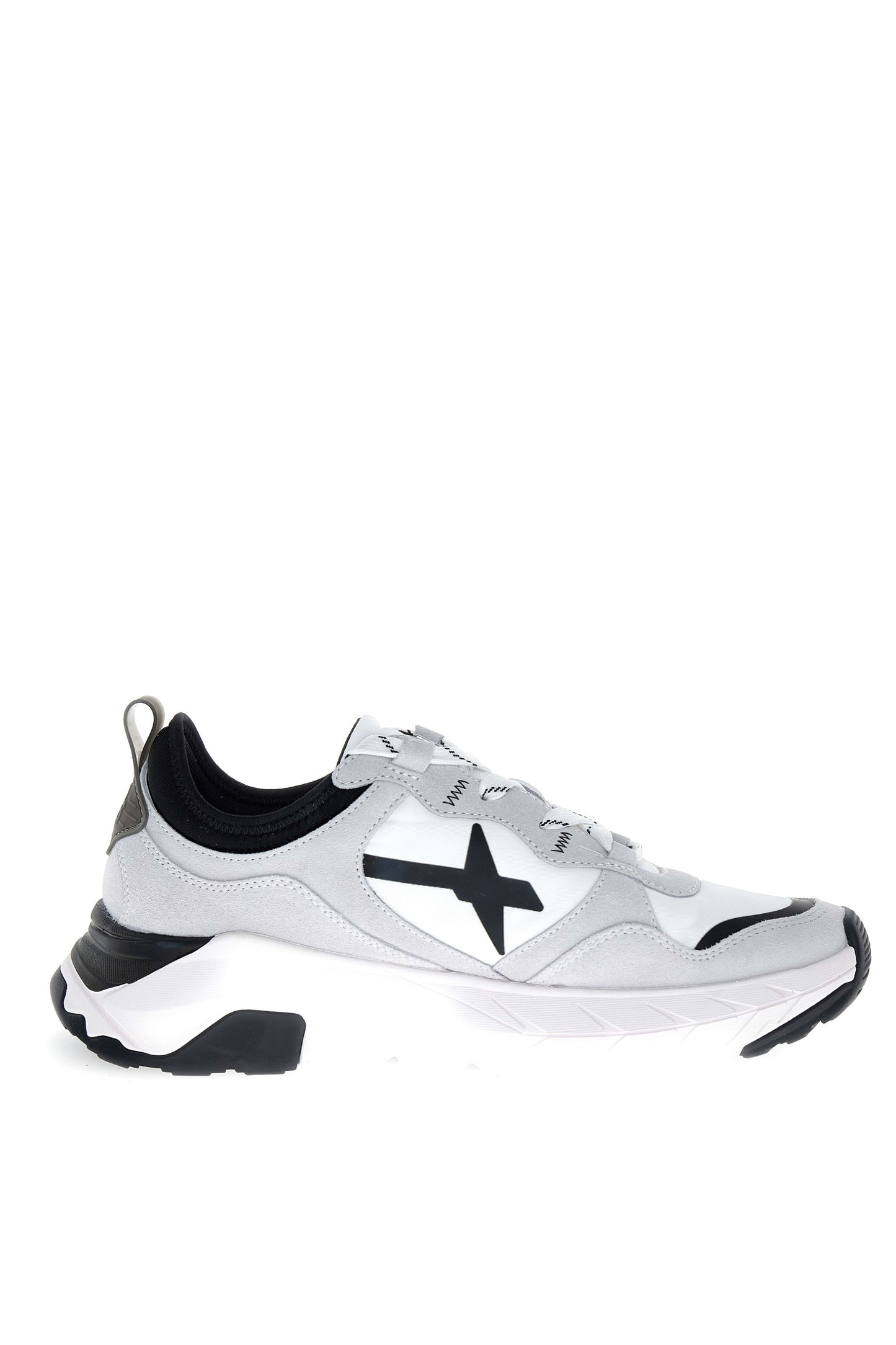 Sneaker uomo W6YZ NEXT-M white black vista laterale interna