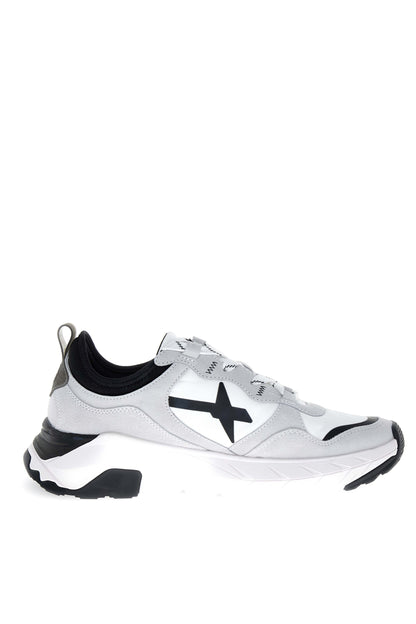 Sneaker uomo W6YZ NEXT-M white black vista laterale interna