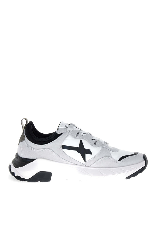 Sneaker uomo W6YZ NEXT-M white black vista laterale interna