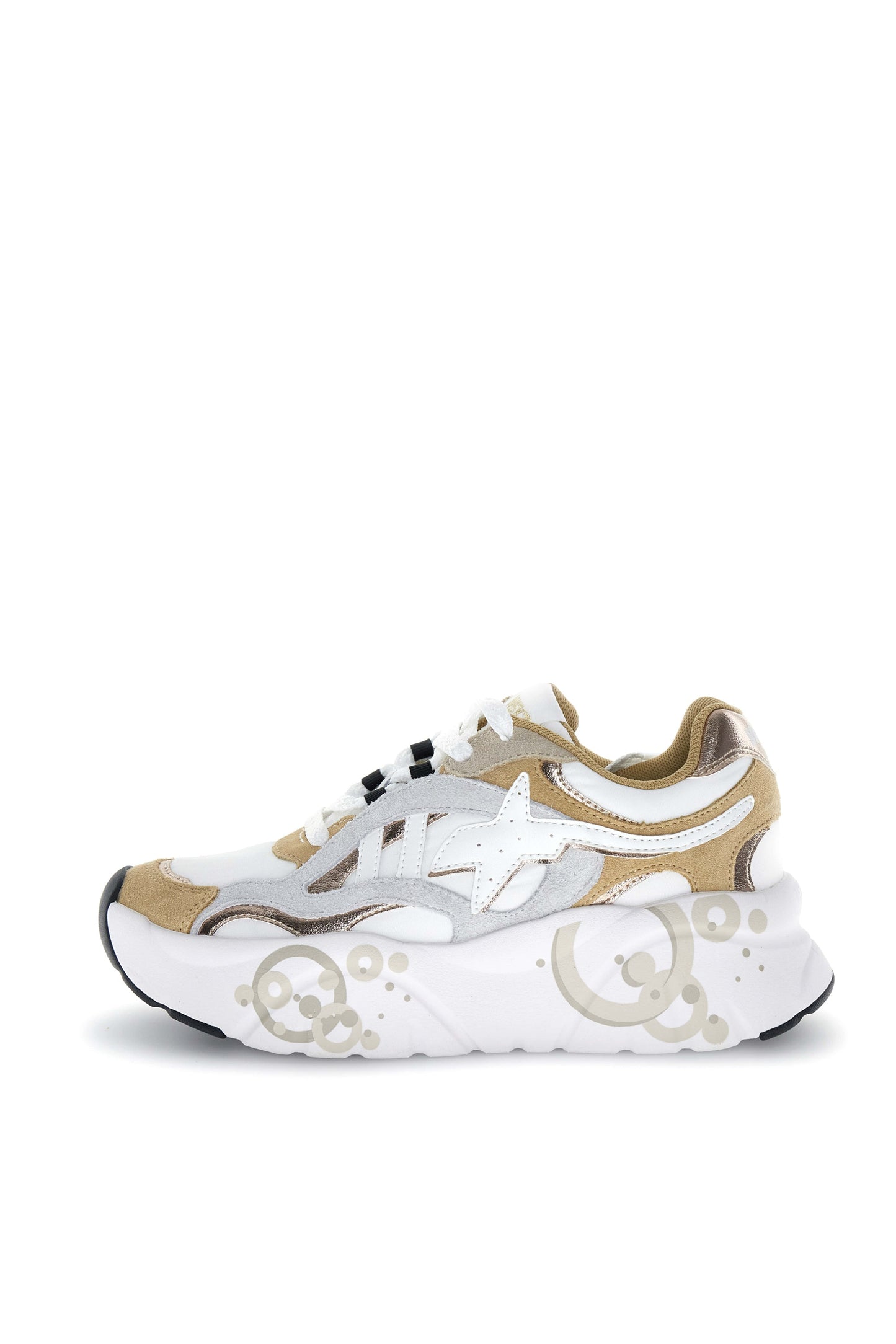 W6YZ Sneaker Damenschuh IDA – Taupe / Weiß 2019831012D54