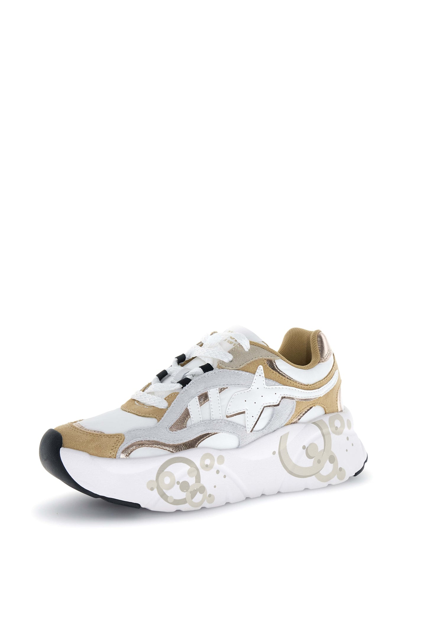 W6YZ Sneaker Damenschuh IDA – Taupe / Weiß 2019831012D54