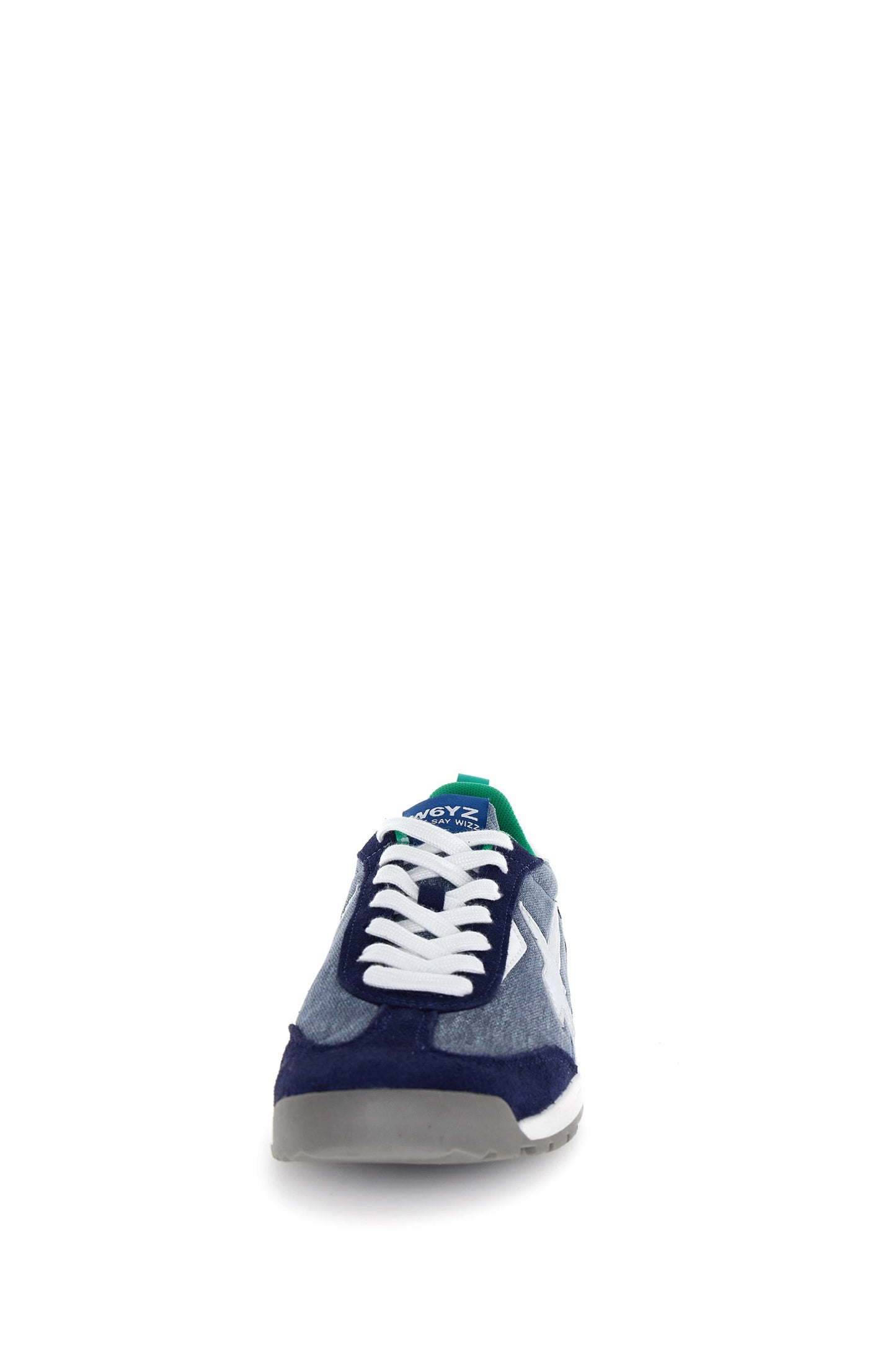 Sneaker uomo W6YZ KEY-M navy jeans vista frontale